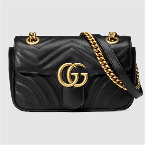 gucci gg marmont mini black|gucci marmont small shoulder bag.